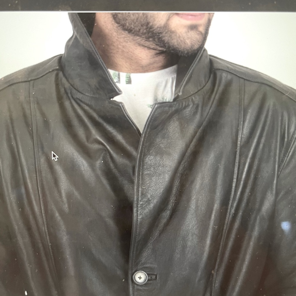 Daniel Black Leather Trench Coat - Picture 15 of 15